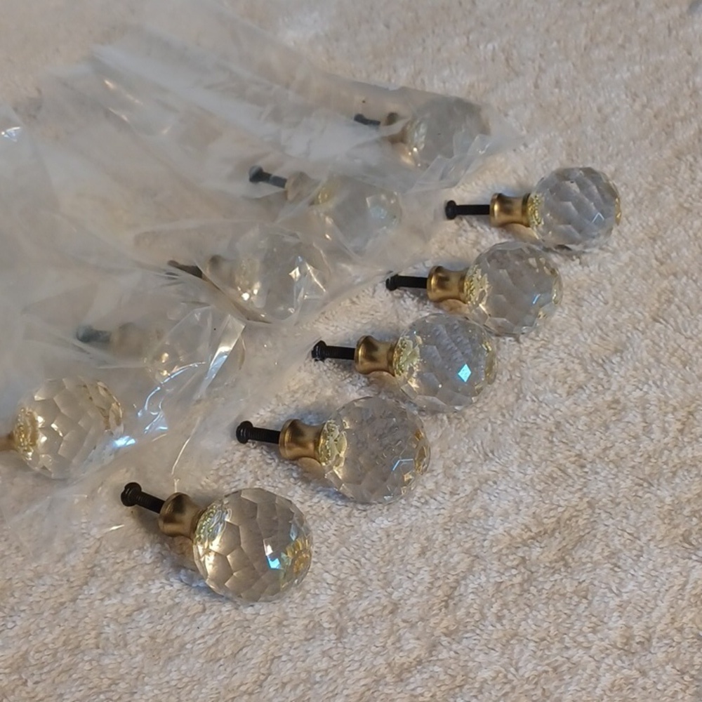 Door Pull door knobs crystal look knobs replacement knobs set of 11